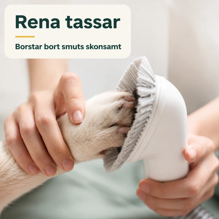 Grooming Trimmer med Dammsugare rena tassar - Djurslottet