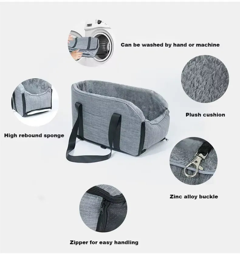 Bilstol För Hund, 
Bilstol Katt, Mjuk Bilstol till hund och katt - Djurslottet