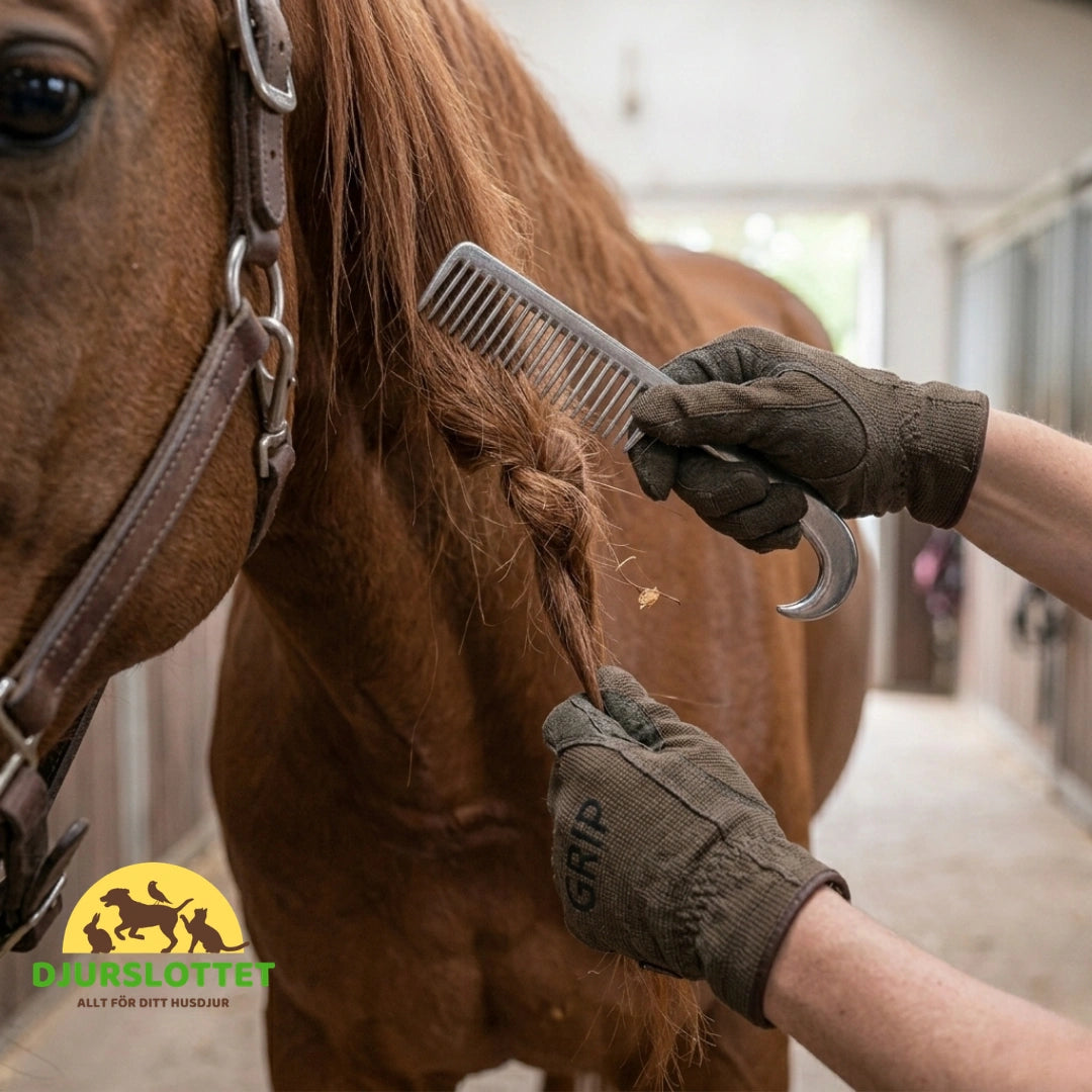Hästborste Aluminium Slitstark aluminium -Djurslottet