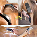 Hästborste Löddrar schampo effektivt och skrapar bort vatten för snabbare torkning. - Djurslottet