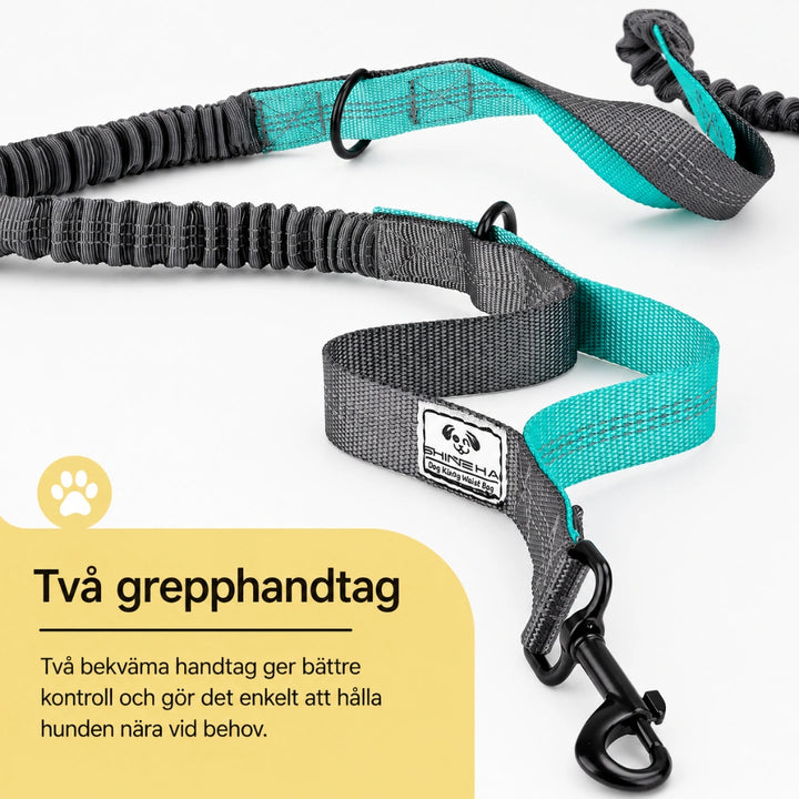 Handtag FreeRun Pro Träningskoppel med midjeväska - Djurslottet