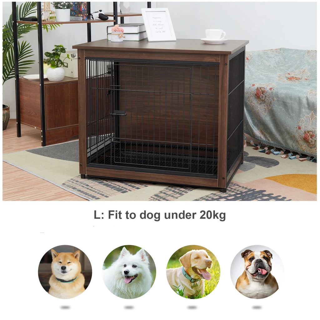 Inredningsbord med Inbyggd Hundbur - Djurslottet