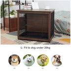 Inredningsbord med Inbyggd Hundbur - Djurslottet