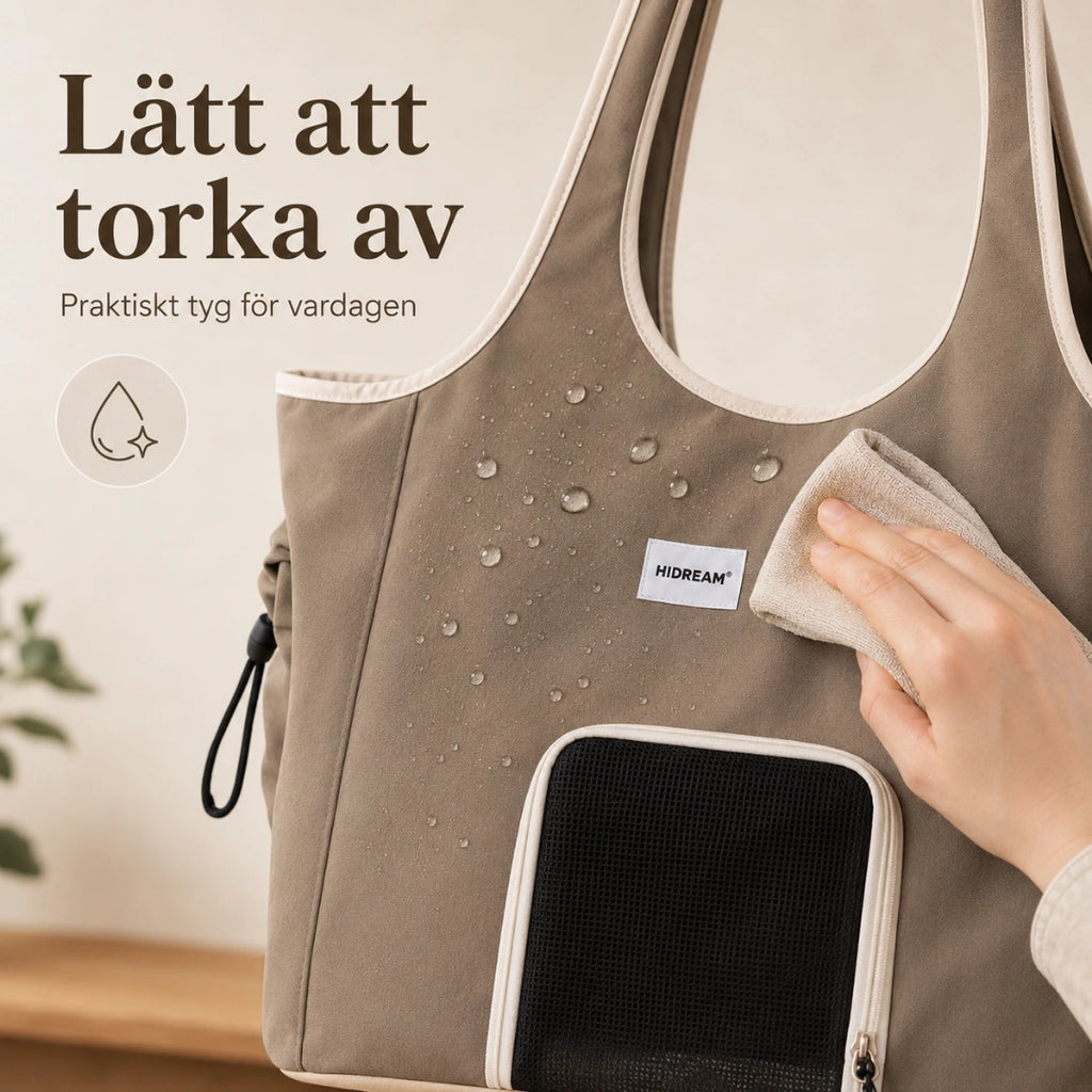 HiDream Bärväska med Frontöppning latt att torka av - Djurslottet