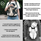 HiDream Frontväska Husdjur i lämplig storlek kan stå eller sitta bekvämt inuti - Djurslottet