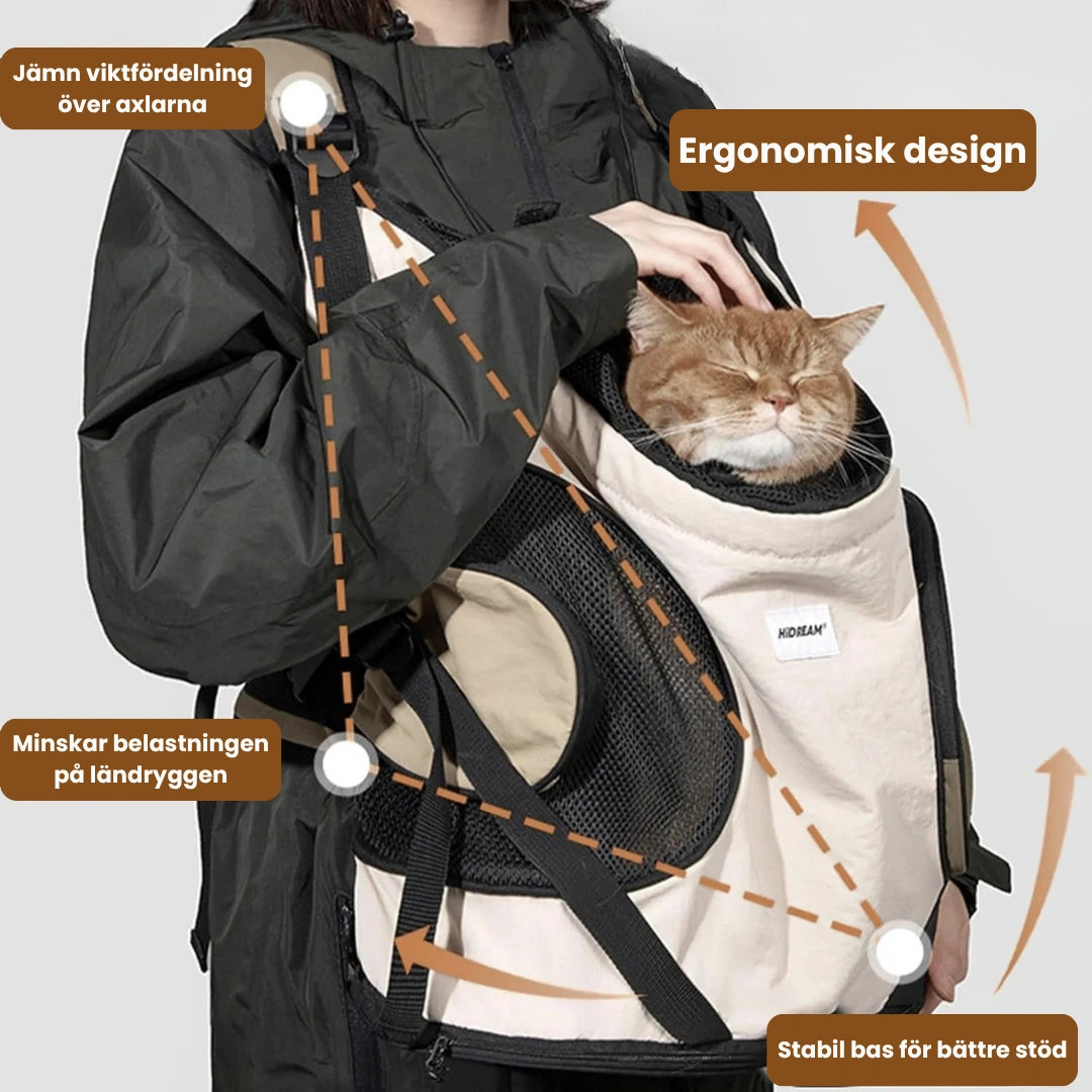 HiDream Frontväska Jämn viktfördelning över axlarna - Djurslottet