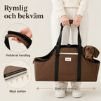 HiDream Lång Hundväska rymlog och bekvam - Djurslottet