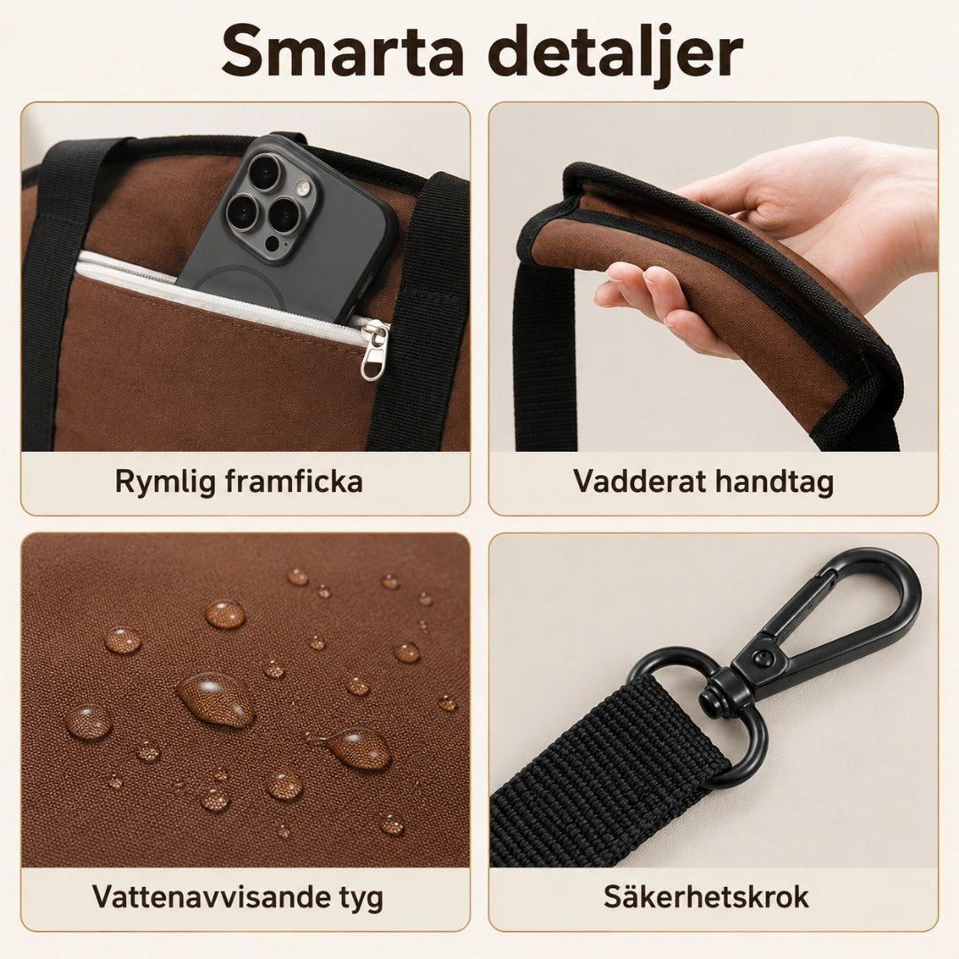 HiDream Lång Hundväska smarta detaljer - Djurslottet
