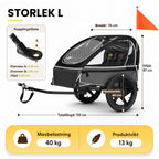 Hopfällbar Cykelvagn Storlek - Djurslottet