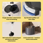 Hundfontän Rengör alla delar i vattentanken innan användning - Djurslottet