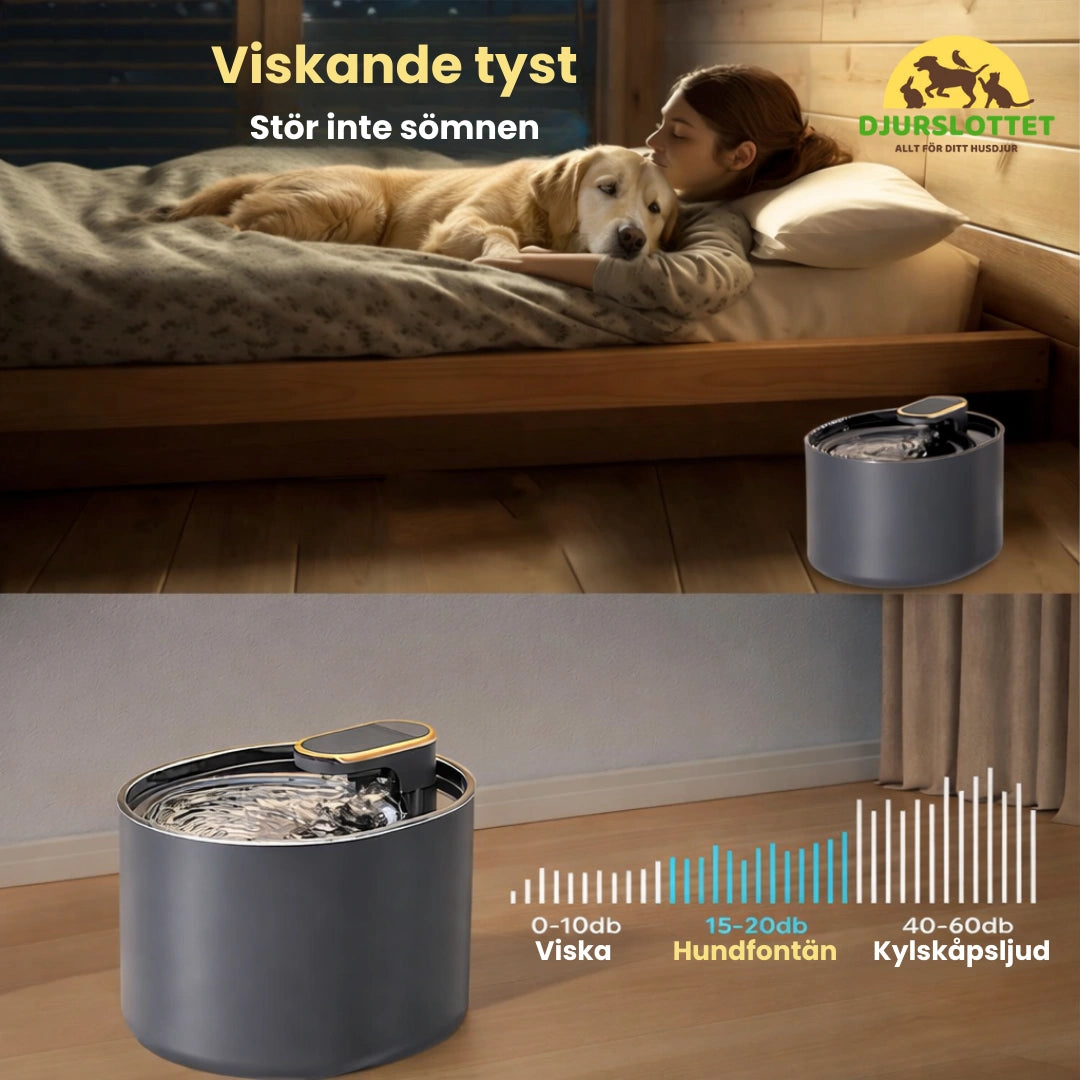 Hundfontän Viskande tyst - Djurslottet