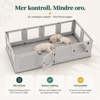 Hundhage med fönsterpaneler mer kontroll - Djurslottet
