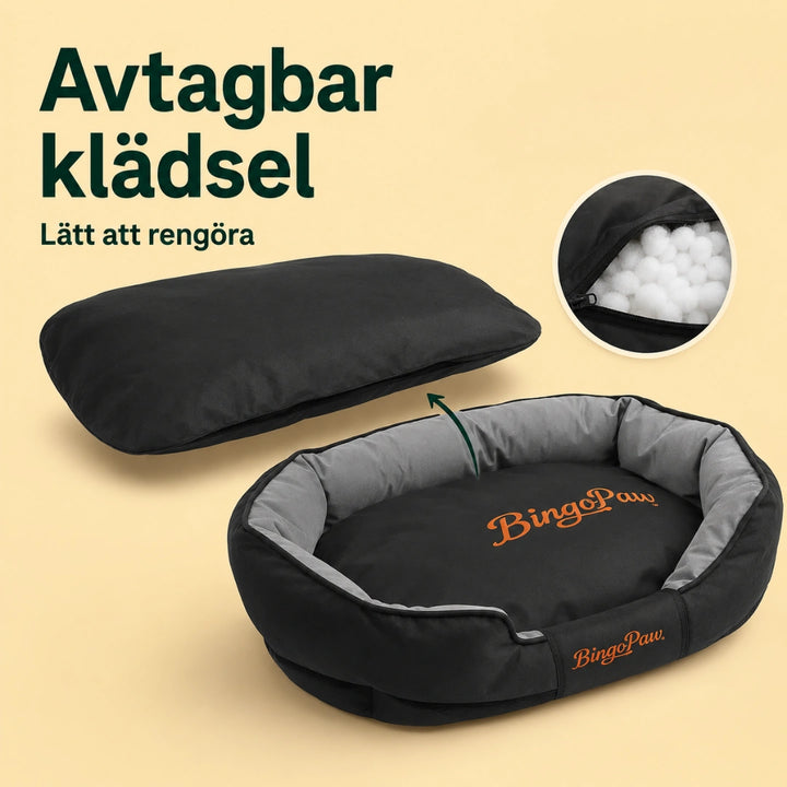 Hundsäng Ovalformad avtagbar kladsel - Djurslottet