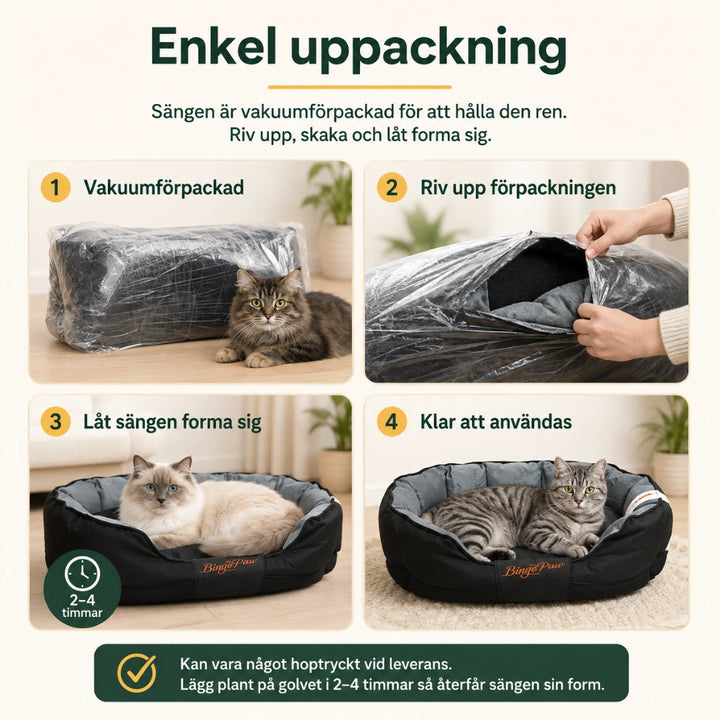 Hundsäng Ovalformad enkel uppackning - Djurslottet