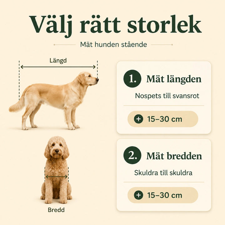 Hundsäng Ovalformad valj ratt storlek - Djurslottet