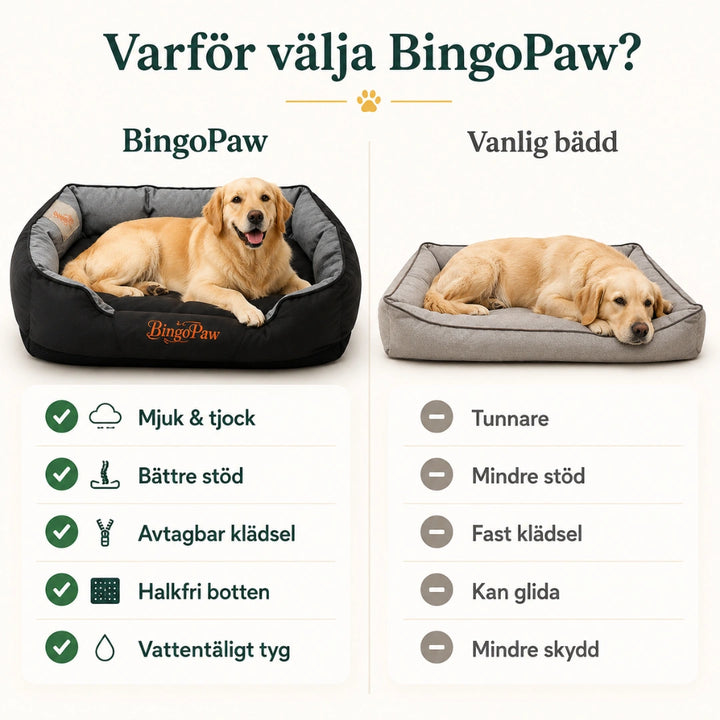 Hundsäng Ovalformad vs vanlig - Djurslottet