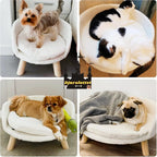 Hundsäng med Ben i Trä Positiv kundfeedback - Djurslotlett