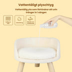 Hundsäng med Ben i Trä Vattentätt plyschtyg - Djurslottet