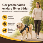 Hundsele med inbyggt flexikoppel - Djurslottet
