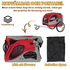 Hundvagn för Kan enkelt fällas ihop till en smidig storlek, vilket gör den praktisk för förvaring och resor - Djurslottet