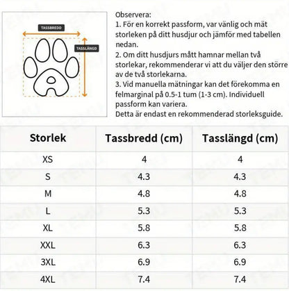 SnowGrip Vattentäta Hundskor (Reflekterande) - Djurslottet