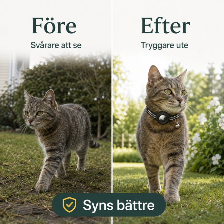 Katthalsband med Airtagskal efter - Djurslottet