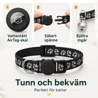 Katthalsband med Airtagskal tunn och bekvam - Djurslottet