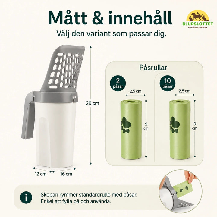 Kattspade med hållare innehall - Djurslottet