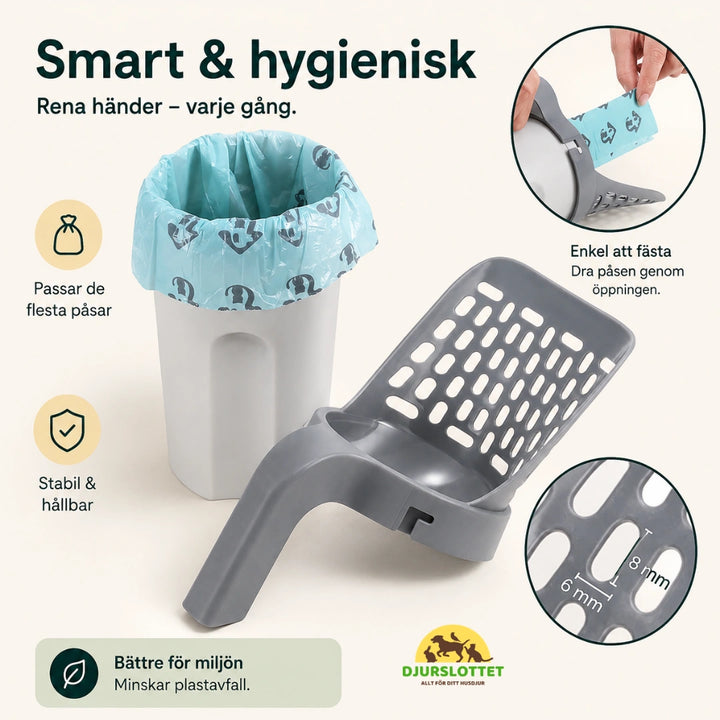 Kattspade med hållare smart & hygienisk - Djurslottet