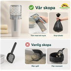 Kattspade med hållare vs vanlig skopa - Djurslottet