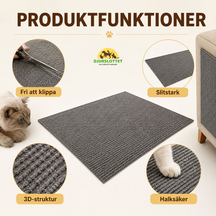 Klösmatta självhäftande funktioner  - Djurslottet