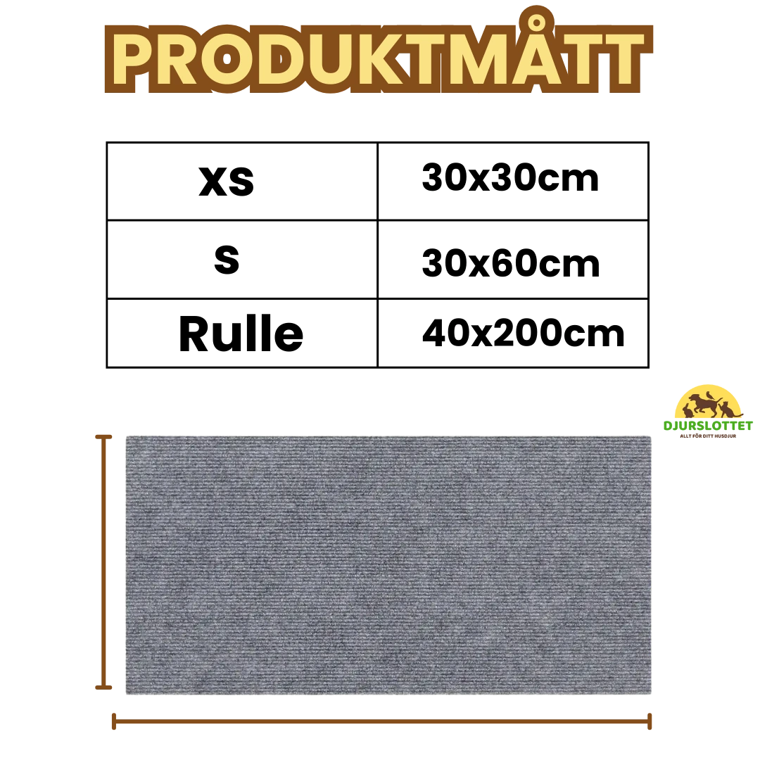 Storlek på Klösmatta självhäftande - Djurslottet
