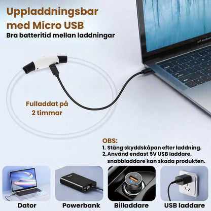 LED Halsband för Hund & Katt Uppladdningsbar med Micro USB - Djurslottet
