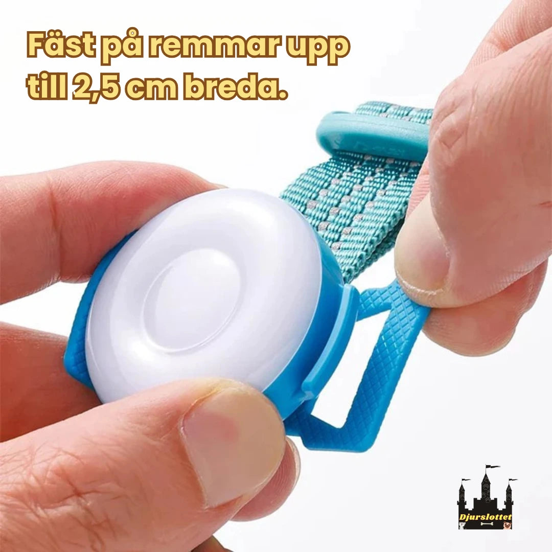 LED Ljus för Hundsele Fäst på remmar upp till 2,5 cm breda.- Djurslottet