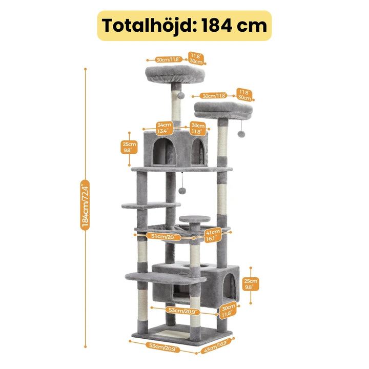Långa Klösträd Storlek 184 cm - Djurslottet