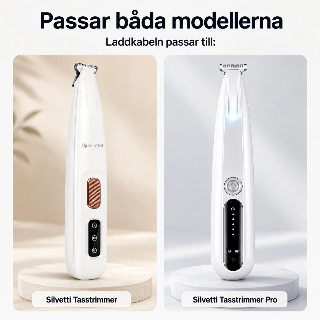 Laddkabel till Silvetti Tasstrimmer pro - Djurslottet
