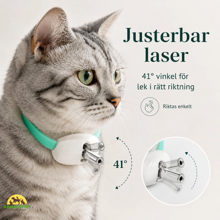 Laserhalsband justerbar laser - Djurslottet