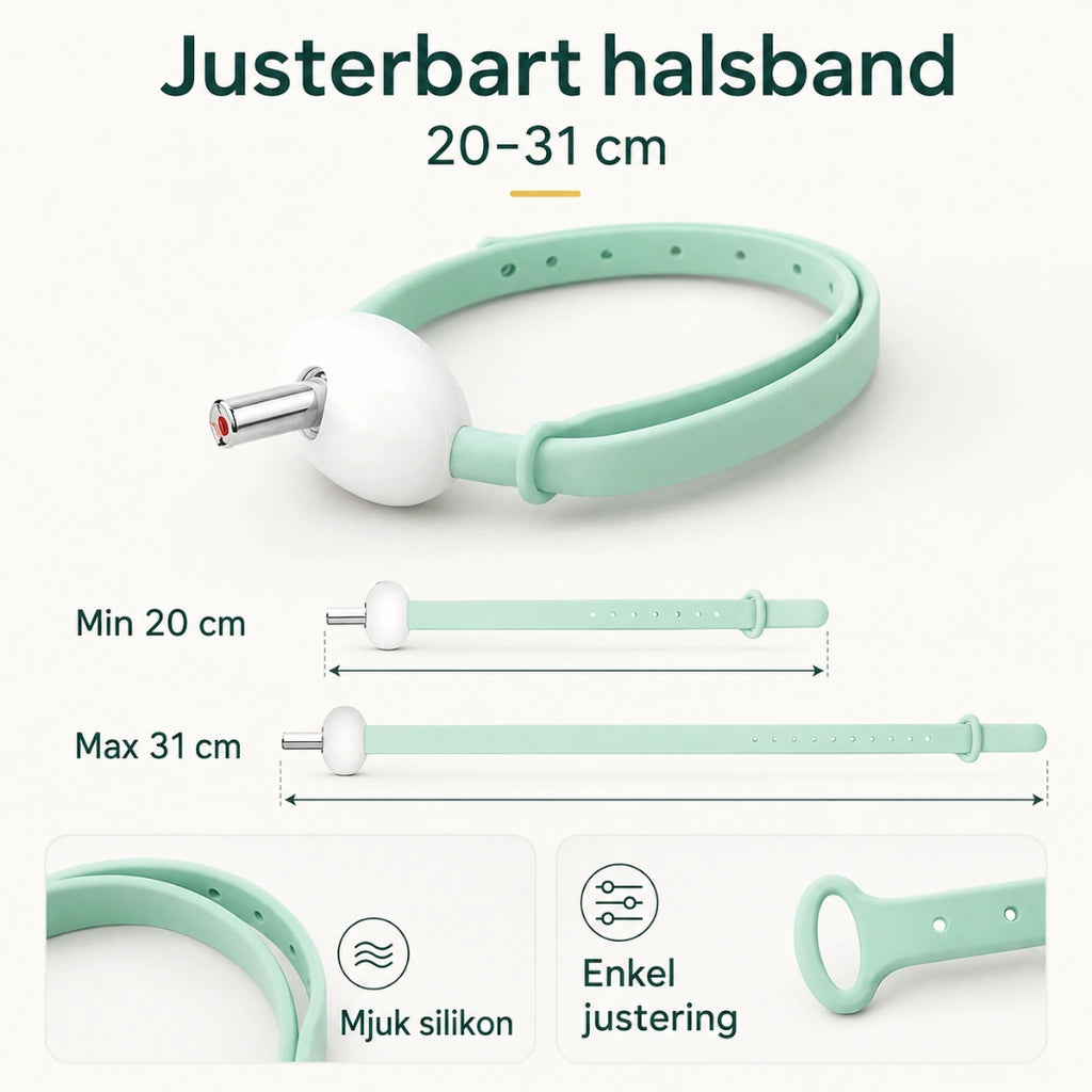 Laserhalsband justerbart - Djurslottet