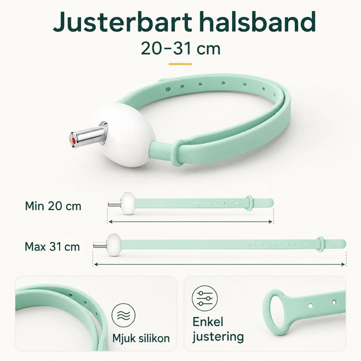 Laserhalsband justerbart - Djurslottet