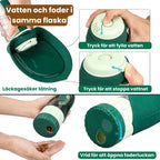 Leaf Flaska Vatten och foder i samma flaska - Djurslottet