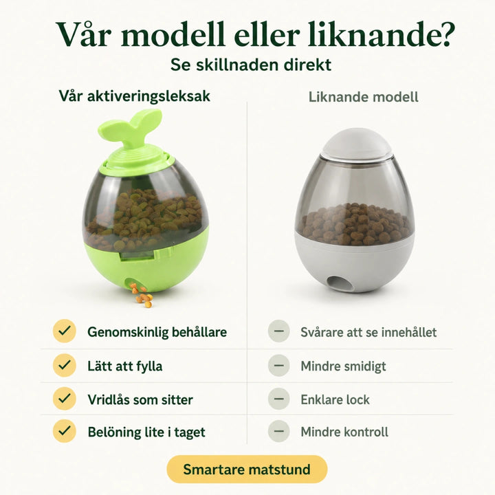 Leaky feeder vs vanlig - Djurslottet