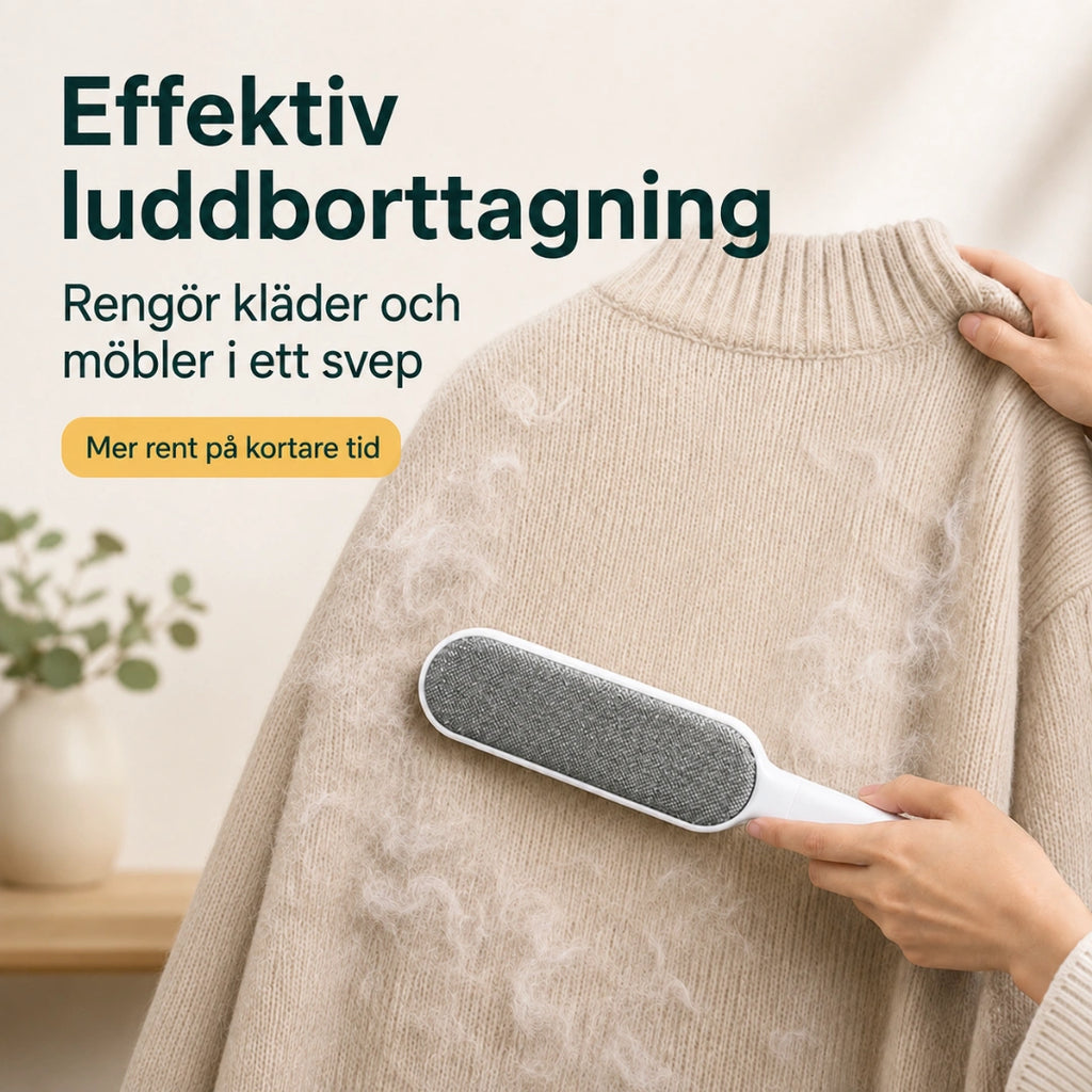 Lintborste effektiv luddborttagning - Djurslottet