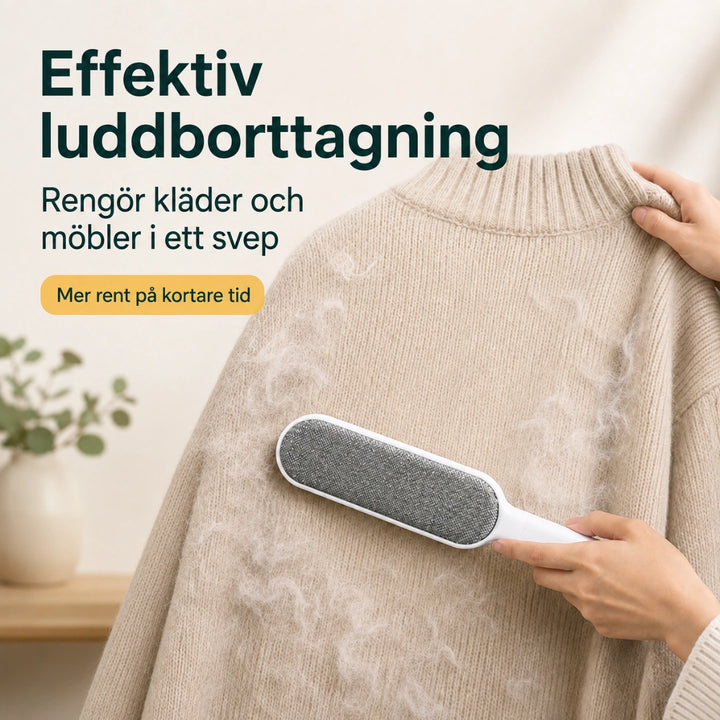Lintborste effektiv luddborttagning - Djurslottet