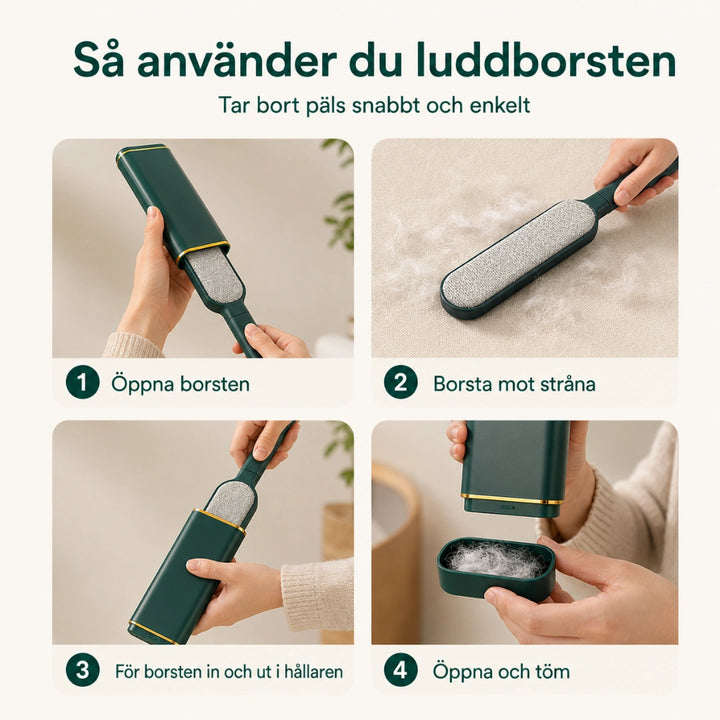 Lintborste snabbt och enkelt - Djurslottet