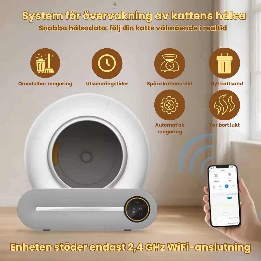 Litterluxe Pro Självrengörande Kattlåda - Djurslottet