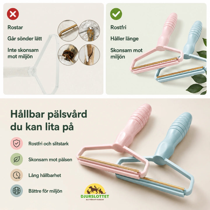 Luddborttagare rostfri - Djurslottet