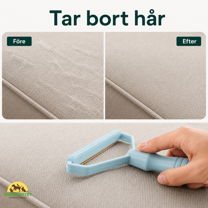 Luddborttagare tar bort har - Djurslottet