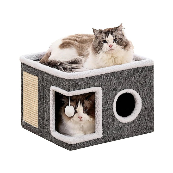Lunatto Kattkoja med klösbräda - Djurslottet