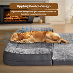 Mänsklig hundbädd Upphojd kudd-design - Djurslottet