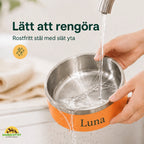 Matskålen sköljs ren under kranen - Djurslottet